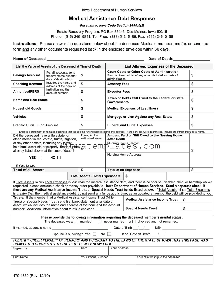 Printable 470 4339 Form in PDF