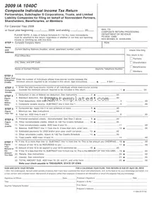 Printable Iowa Ia 1040C Form in PDF